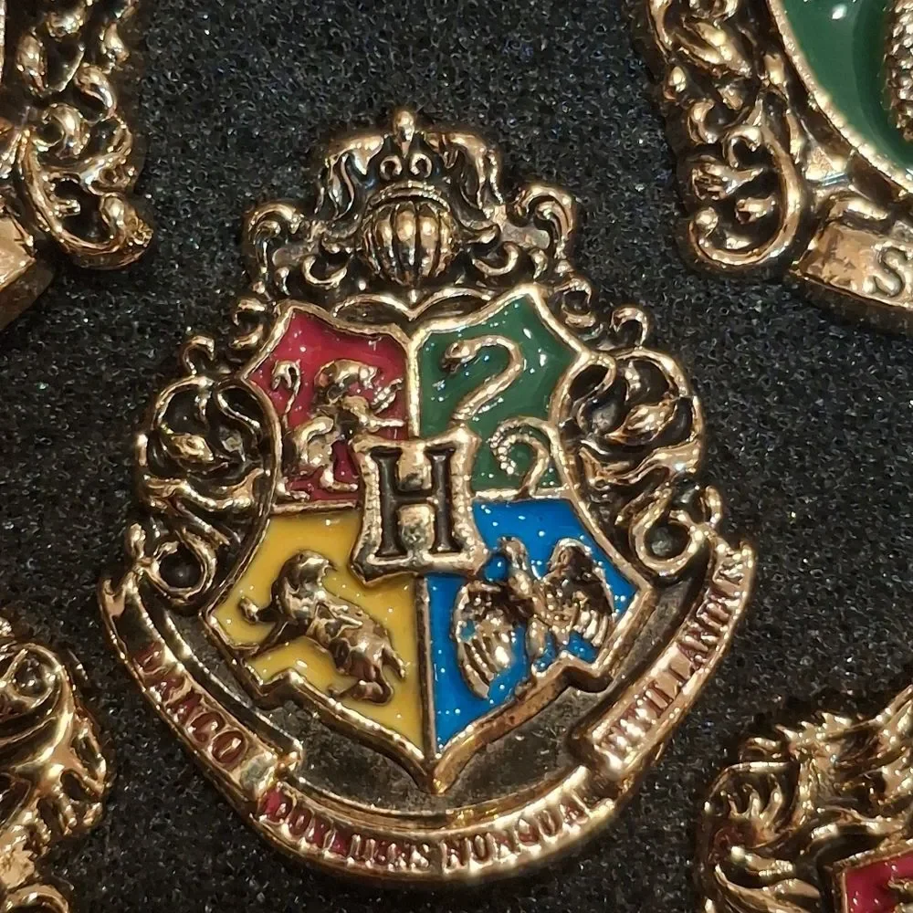 Harry Potter Hogwarts House Enamel Pins - Set Of 5